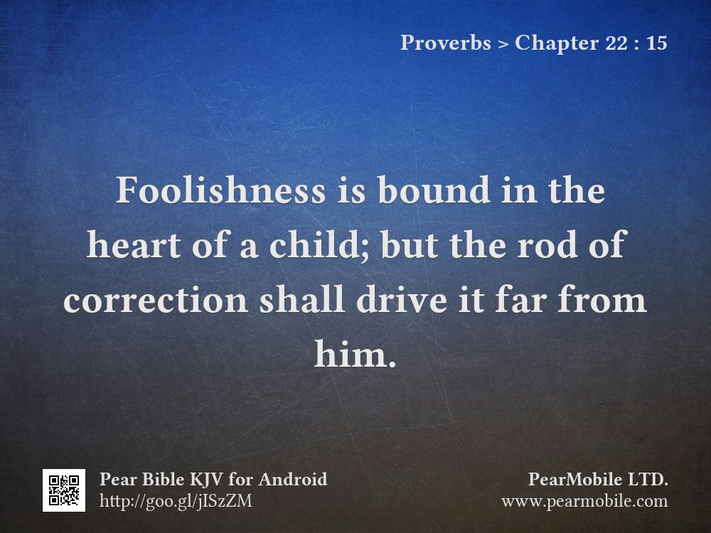 Proverbs, Chapter 22:15